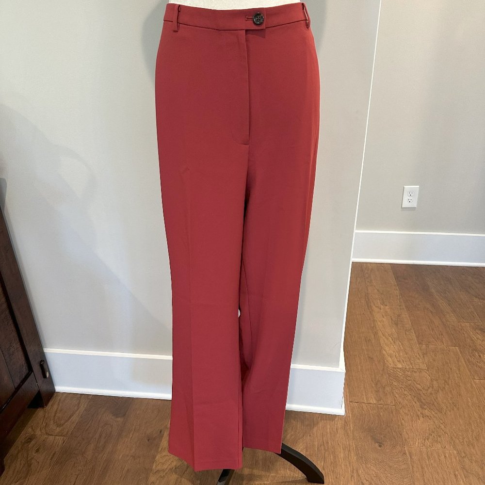 Ann Taylor Full Length Trousers - Bright Brick - Size 14